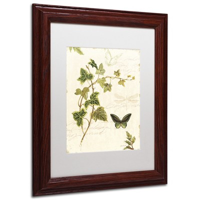 Trademark Fine Art-Lisa Audit 'Ivies and Ferns IV' Floating Brushed Aluminum Art