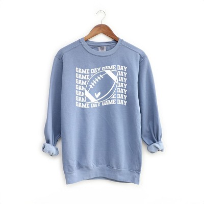 Simply Sage Market Women's  Garment Dyed Graphic Sweatshirt Football Game Day