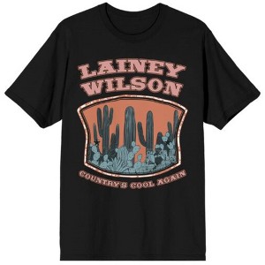 Lainey Wilson Country's Cool Again Women's Charcoal Crew Neck Short Sleeve T-shirt - 1 of 2