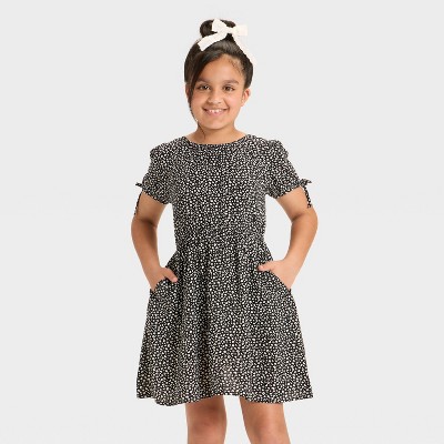 Girls' Short Sleeve Woven Dress - Cat & Jack™