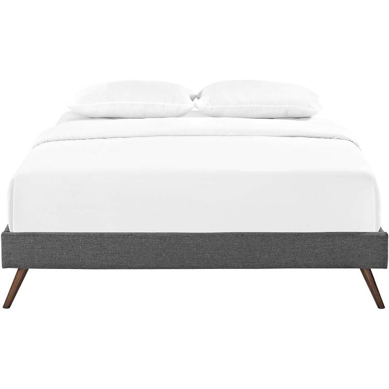 Modway Loryn Queen Fabric Bed Frame with Round Splayed Legs, 3 of 4