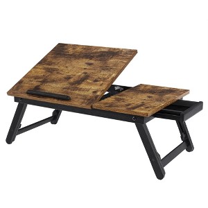 SONGMICS Laptop Desk Breakfast Serving Tray for Bed with Adjustable Tilting Top - 1 of 4