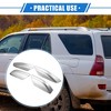 Unique Bargains Car Roof Rack Side Rails End Cover Shell Cap for Toyota 4Runner N210 2003-2009 Plastic 4pcs - 2 of 4