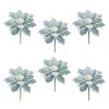 Beaded Magnolia Flower Stem (Set of 6) - 3 of 3