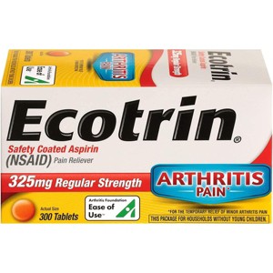 Ecotrin Safety Coated Aspirin - Regular Strength 325 mg 300 Tabs. - 1 of 2