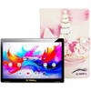 LINSAY 10.1"Octa Core  256GB Storage Android 15 Tablet with Unicorn Shape Case - 3 of 3