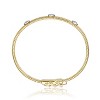 Guili 14K Gold Plated Bangle Bracelet with Gold, Blue, Red, or Green Cubic Zirconia – Vibrant, Stylish, Timeless Jewelry for Any Occasion - 2 of 2