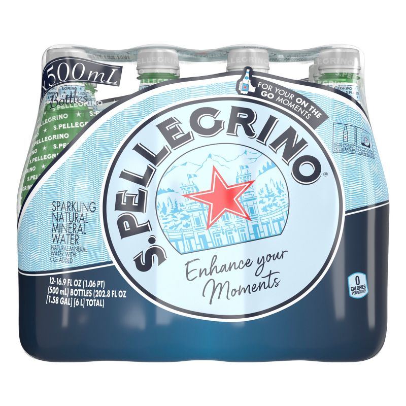 San Pellegrino Sparkling Natural Mineral Water - 12pk/16.9 fl oz Bottles, 2 of 6