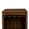 GlasFlength Decorative Storage Cabinets Accent Cabinet Wine Bar Cabinet with Storage Shelves Freestanding Cabinet for Room, Brown, 17.8"*15.95"*35.43" - 4 of 4