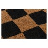 1'6"X2'6" Geometric Woven Coir Doormat Black/Natural - Erin Gates By Momeni: Modern Front Porch Doormat, Indoor/Outdoor Use - 3 of 3