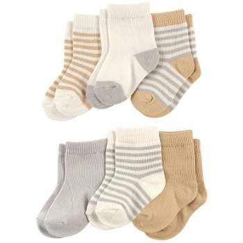 Touched by Nature Baby Unisex Organic Cotton Socks, Neutral Stripes
