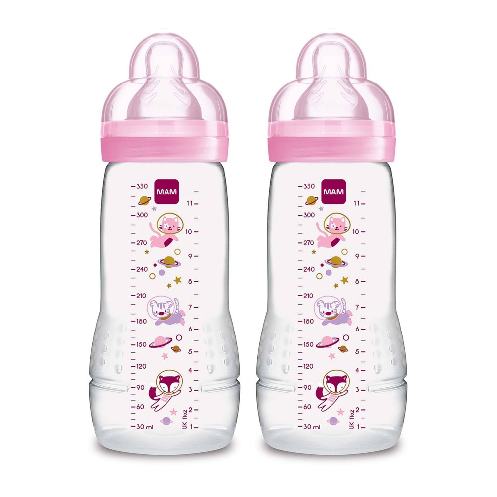 MAM 11 fl oz Easy Active Baby Bottle - Girl - 2pk