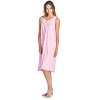 Casual Nights Women's Floral Embroidered/Lace Trim Sleeveless Nightgown - 2 of 4