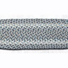 Earth Rugs Blue/Natural Jute Oval Stair Tread 27"x8.25" Eco-Friendly Home Accent - 2 of 3