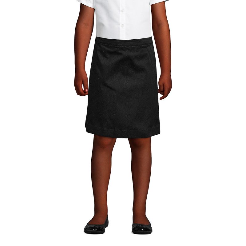 Lands' End School Uniform Kids Slim Blend Chino Skort Top of Knee, 3 of 4