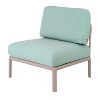 Laurel Outdoor Club Chair with Cushion - Gray/Seafoam - Lagoon - 4 of 4