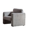 NicBex Couches for Living Room Modern Single Sofa Corduroy Upholstered Lounge Chairs Couch with Support Pillow for Apartment - 3 of 4
