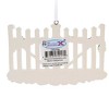 Polarx 2.5 Inch White Gate Christmas Tree Ornament , Christmas Decor White Picket Fence (1PC) - 3 of 4