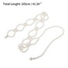 Unique Bargains Adjustable Waist Belt White 1 Pc - 3 of 4