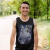 Men's Lost Gods Boombox Cat and Unicorn Space Song Tank Top - 2 of 4
