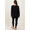 Pinkblush Black Brushed Knit Maternity Oversized Top and Legging Set - 4 of 4
