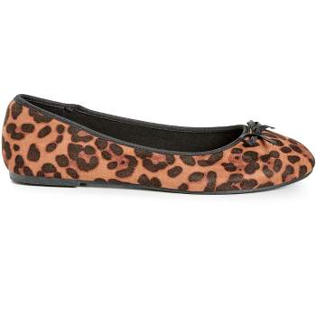 Holibanna Womens Comfortable Flats Leopard Flats High