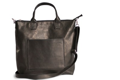 Ethic Goods Women's Leather Everyday Crossbody Black : Target