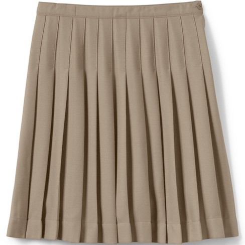 Lands' End School Uniform Kids Pleated Skirt Below The Knee - 16