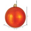 Vickerman Burnished Orange Ball Ornament - 2 of 4
