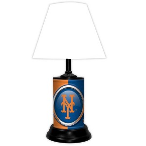 MLB 18-inch Desk/Table Lamp with Shade, with Team Logo, New York Mets - 1 of 1