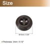 Unique Bargains Wooded Sewing DIY Craft Clothing Sewing Round Buttons 50 Pcs - 2 of 4