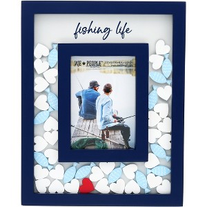 Pavilion Gift Company - Fishing Life - 8" x 10" Picture Frame (Holds 3.5" x 5.5" Photo) - Single Image Frames - 1 of 4