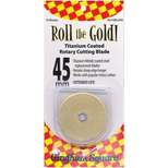 Roll The Gold! Titanium Coated Rotary Cutting Blade Refill-45mm 10/Pkg