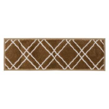 House, Home and More Set of 12 Adhesive Carpet Stair Treads - Praline Brown - 8 in. x 27 in.