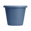 The HC Companies 24 Inch Indoor and Outdoor Classic Durable Plastic Flower Pot Container Garden Planter with Drainage Holes, Slate Blue (6 Pack) - 2 of 4