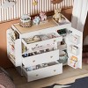 Changing Table Modern with 3 Drawers and Storage Shelf for Nursery or Bedroom - 3irtyhousy - 3 of 4