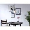 Elegant Lighting Gene 1 light Black and Clear glass pendant - 2 of 4