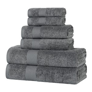 Modern Solid Classic Luxury Egyptian Cotton Towel Set by Blue Nile Mills - 1 of 4