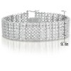 Guili Sterling Silver Cubic Zirconia Wide 6-Row Tennis Bracelet, Bold and Elegant Design with Sparkling Stones for a Stunning Look - 3 of 4