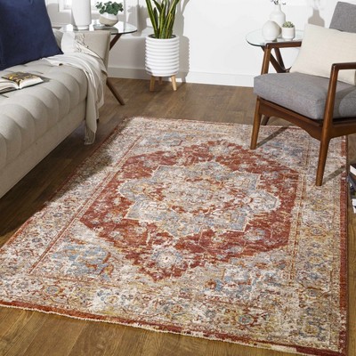 Hauteloom Powassan Red Medallion Area Rug