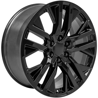 OE Wheels LLC CV38-22090-6550-28B Black Wheel Painted (22 x 9. inches /6 x 139 mm, 28 mm Offset)