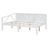 NicBex Twin/Full Modern Bed Frame Sofa Bed with Bedside Rails,High-Legged Daybed Platform Bed for Bedroom,Study,Kids Room - 3 of 4
