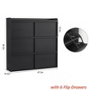 Shoe Cabinet with 2/3/4/6 Flip Drawers/ with 3 Flip Drawers & Side Door, Wooden Shoe Organizer w/Adjustable Shelf, Shoe Storage for Entryway - 2 of 4