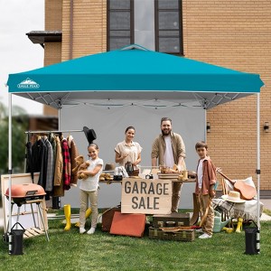 EAGLE PEAK Pop Up Canopy Tent with 1 Sidewall, Easy Setup Event Tent - 1 of 4