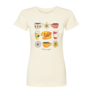 Women's - Gilmore Girls - Luke's Coffee Grid Fitted Graphic T-Shirt - 1 of 2