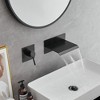 BWE Contemporary Single Handle Rectangular Waterfall Wall Mounted Bathroom Faucet - 4 of 4
