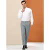 Lars Amadeus Men's Slim Fit Plaid Printed Patterned Business Dress Pants - 3 of 4