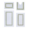 Hotel 4 PC Bath Rug 100% Premium Cotton Tufted Weave Two Tone Reversible Bathroom Rug, Super Soft Absorbent, Machine Washable Bath Mat - 2 of 4