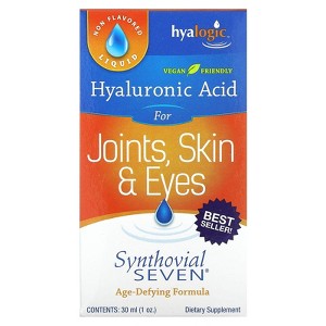 Hyalogic Synthovial Seven Hyaluronic Acid Liquid - HA Joint Support - Vegan - 1 oz - 1 of 4