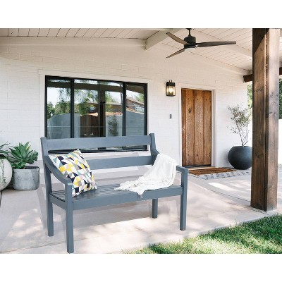 Outdoor Pine Loveseat Bench - Green - Captiva Designs